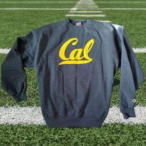 Champion Cal Golden Bears Sweatshirt Mens Sz XXL Dark Blue Big and Tall Berkeley